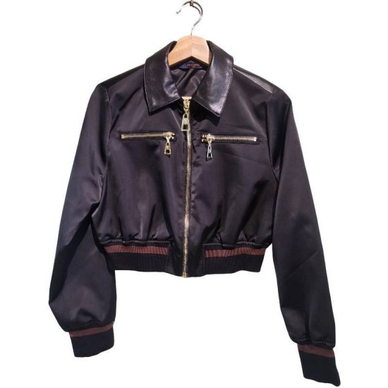【二手精品9.9新】 路易威登 (Louis Vuitton) 皮革嵌飾外套(肩38胸46長50袖長61)編號S545