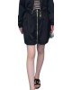 【二手精品9.9新】 路易威登 (Louis Vuitton) 皮革嵌飾迷你半截裙(腰35臀54長42)編號S546