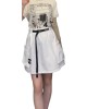 【二手精品9.9新】 香奈兒（Chanel）白色尼龍抽繩工裝短裙(腰34(可鬆緊)臀52長40)編號S548