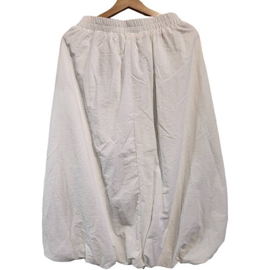 【二手精品9.9新】 CHANEL（香奈兒） 復古運動風白色燈籠裙褲／氣球裙(腰36(彈性)臀70長83)編號S553