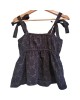 【二手精品9.9新】 香奈兒（Chanel）蝴蝶結提花吊帶背心(肩32胸40長54)編號S561