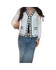 【二手精品9.9新】 Chanel（香奈兒）Uniform雙色針織開襟衫（Cardigan）(肩49胸46長58袖長60)編號S563