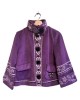 【二手精品9.9新】香奈兒 (Chanel) 帶有波希米亞民族風 (Boho Folk Style) 設計毛呢短款外套（肩38胸49長56袖長51）編號S572