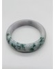 【肌容雪】緬甸天然A貨翡翠白底飄花特色鐲 編號316(鐲寬58.4 附錦盒附鑑定證書) 【肌容雪】緬甸天然A貨翡翠白底飄花特色鐲 編號316(鐲寬58.4 附錦盒附鑑定證書)