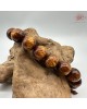 【肌容雪】天然美石琥珀流金柳柳珠串 編號B2