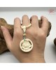 【肌容雪】天然美石猛瑪牙牡丹雕刻造型項鍊 編號B6