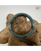 【肌容雪】天然緬甸A貨孔雀藍翡翠美人條手鐲 編號197(鐲圍57.0mm#18號)