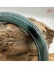 【肌容雪】天然緬甸A貨孔雀藍翡翠美人條手鐲 編號197(鐲圍57.0mm#18號)