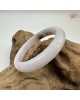 【肌容雪】天然緬甸A貨粉春撒金翡翠平安鐲 編號206(鐲圍54.7mm#17號)