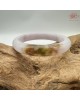 【肌容雪】天然緬甸A貨粉春撒金翡翠平安鐲 編號206(鐲圍54.7mm#17號)