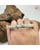 【肌容雪】天然緬甸A貨福祿壽三彩翡翠圓條手鐲 編號245(鐲圍54.2mm#17號)