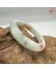 【肌容雪】天然緬甸A貨綠冰飄花紅翡翠正圈手鐲 編號254(鐲圍55.2mm#17.5號)
