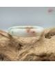 【肌容雪】天然緬甸A貨綠冰飄花紅翡翠正圈手鐲 編號254(鐲圍55.2mm#17.5號)