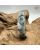 【肌容雪】天然緬甸A貨翡翠白底飄花平安鐲 編號363(鐲圍57.3mm#18號)