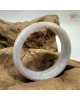 【肌容雪】天然緬甸A貨冰紫灑金翡翠平安鐲 編號364(鐲圍54.5mm#17號)