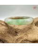 【肌容雪】天然緬甸A貨冰正陽福祿壽喜翡翠圓條手鐲 編號367(鐲圍55.8mm#17.5號)