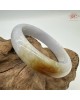 【肌容雪】天然緬甸A貨翡翠冰紫底平安鐲 編號369(鐲圍58.9mm#18.5號)
