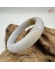 【肌容雪】天然緬甸A貨翡翠冰紫底平安鐲 編號369(鐲圍58.9mm#18.5號)