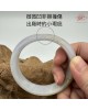 【肌容雪】天然緬甸A貨翡翠冰紫底平安鐲 編號369(鐲圍58.9mm#18.5號)