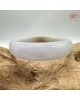 【肌容雪】天然緬甸A貨翡翠冰紫底平安鐲 編號369(鐲圍58.9mm#18.5號)