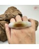 【肌容雪】天然緬甸A貨翡翠冰紫底平安鐲 編號369(鐲圍58.9mm#18.5號)