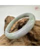 【肌容雪】天然緬甸A貨冰福祿壽春彩翡翠平安鐲 編號371(鐲圍62.5mm#20號)