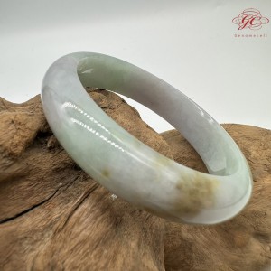 【肌容雪】天然緬甸A貨福祿壽春彩平安鐲 編號372(鐲圍57.0mm#18號)