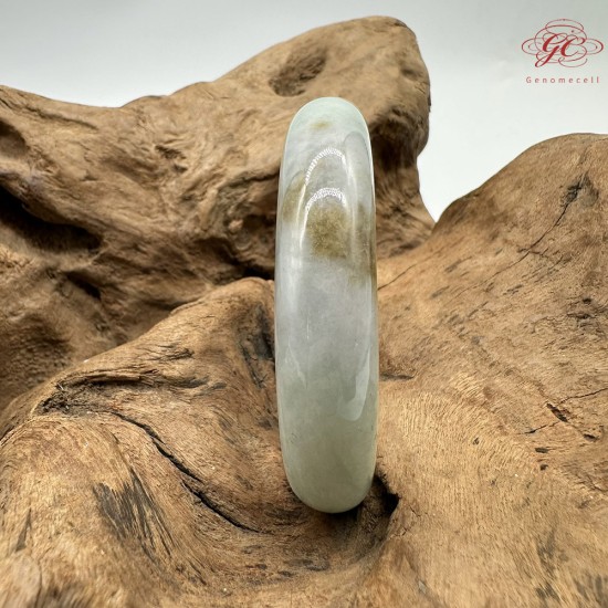 【肌容雪】天然緬甸A貨福祿壽春彩平安鐲 編號372(鐲圍57.0mm#18號)