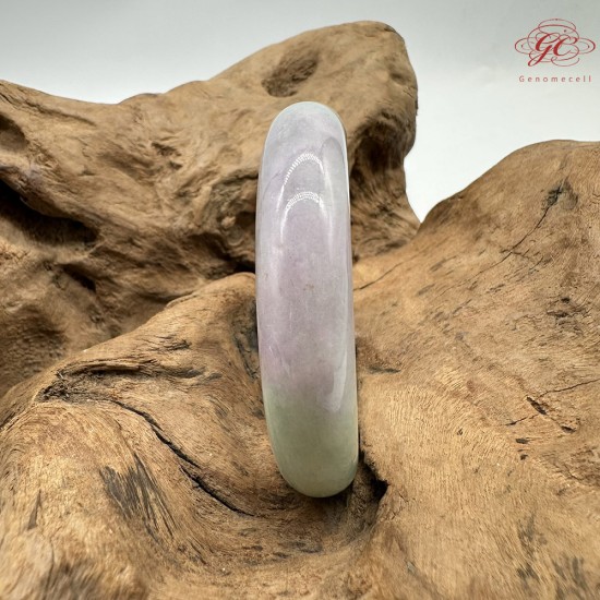 【肌容雪】天然緬甸A貨福祿壽春彩平安鐲 編號372(鐲圍57.0mm#18號)