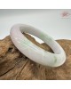【肌容雪】天然緬甸A貨翡翠冰粉底春彩平安鐲 編號373(鐲圍56.2mm#17.5號)