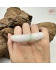 【肌容雪】天然緬甸A貨翡翠冰粉底春彩平安鐲 編號373(鐲圍56.2mm#17.5號)