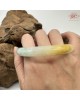 【肌容雪】天然緬甸A貨翡翠冰皇家綠雙彩圓條手鐲 編號376(鐲圍54.7mm#17號)
