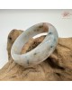 【肌容雪】天然緬甸A貨冰福祿壽喜翡翠平安鐲 編號377(鐲圍60.6mm#19號)