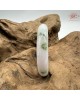 【肌容雪】天然緬甸A貨白底飄花翡翠平安鐲 編號383(鐲圍56.1mm#17.5號)