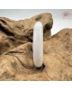 【肌容雪】天然緬甸A貨白底飄花翡翠平安鐲 編號383(鐲圍56.1mm#17.5號)