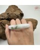 【肌容雪】天然緬甸A貨白底飄花翡翠平安鐲 編號383(鐲圍56.1mm#17.5號)