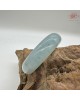 【肌容雪】天然緬甸A貨正冰海藍翡翠平安鐲 編號384(鐲圍56.1mm#17.5號)