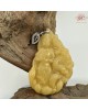 【肌容雪】天然緬甸A貨黃翡蓮花觀音吊墜 編號387