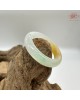 【肌容雪】天然緬甸A貨淡綠黃翡翠戒圈 編號388(戒圍18.0mm#13號)
