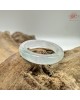 【肌容雪】天然緬甸A貨綠飄花翡翠戒圈 編號389(戒圍17.6mm#12號)
