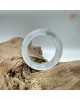 【肌容雪】天然緬甸A貨綠飄花翡翠戒圈 編號389(戒圍17.6mm#12號)