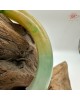 【肌容雪】天然緬甸A貨冰正陽福祿壽喜翡翠平安鐲 編號390(鐲圍53.4mm#16.5號)