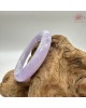 【肌容雪】天然緬甸A貨冰紫翡翠圓條手鐲 編號391(鐲圍56.7mm#18號)