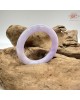 【肌容雪】天然緬甸A貨冰紫翡翠圓條手鐲 編號391(鐲圍56.7mm#18號)