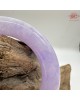 【肌容雪】天然緬甸A貨冰紫翡翠圓條手鐲 編號391(鐲圍56.7mm#18號)