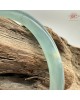 【肌容雪】天然緬甸A貨湖水綠叮噹鐲 編號395(鐲圍55.7mm#17.5號)