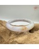 【肌容雪】天然緬甸A貨粉春灑金圓條手鐲 編號396(鐲圍55.7mm#17.5號)