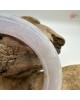 【肌容雪】天然緬甸A貨粉春灑金圓條手鐲 編號396(鐲圍55.7mm#17.5號)