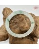 【肌容雪】天然緬甸A貨冰飄花翡翠貴妃鐲 編號400(鐲圍56.9mm#18號)