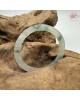 【肌容雪】天然緬甸A貨冰飄花翡翠貴妃鐲 編號400(鐲圍56.9mm#18號)
